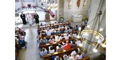 Ökumenischer Einschulungsgottesdienst in St. Crescentius (Foto: Karl-Franz Thiede)